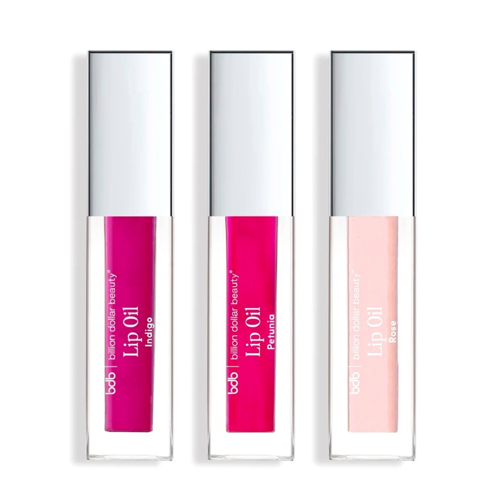 bdb Billion Dollar Beauty Luxe Lip Oil, Vibrant Lip Gloss Trio